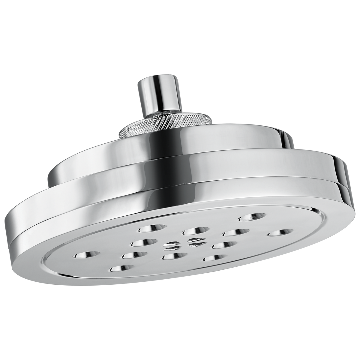 Litze 8” H2Okinetic Round Multi-Function Wall Mount Showerhead - Polished Chrome