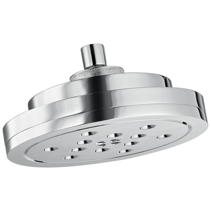 Litze 8” H2Okinetic Round Multi-Function Wall Mount Showerhead - Polished Chrome
