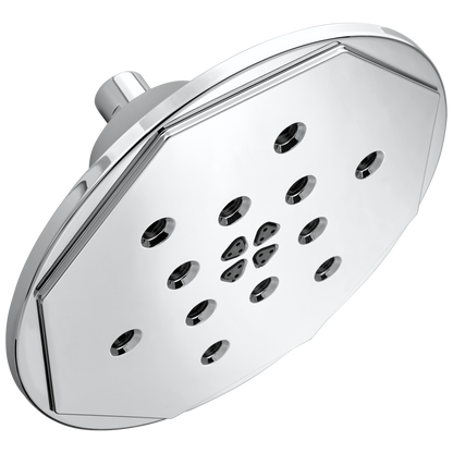 Rook 8” H2Okinetic Round Multi-Function Wall Mount Showerhead - Polished Chrome
