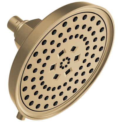 Invari H2Okinetic Round Multi-Function Showerhead - Brilliance® Luxe Gold®