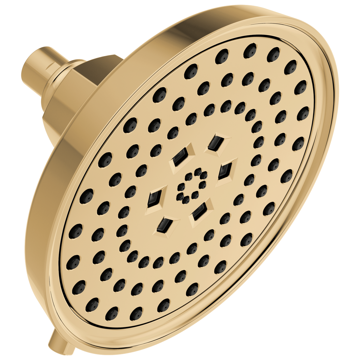 Invari H2Okinetic Round Multi-Function Showerhead - Brilliance® Polished Gold