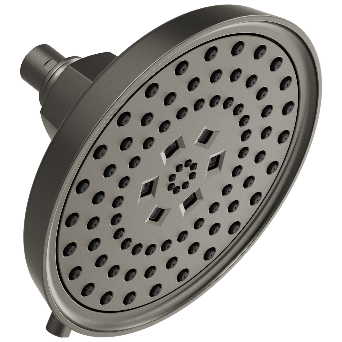 Invari H2Okinetic Round Multi-Function Showerhead - Brilliance® Luxe Steel®