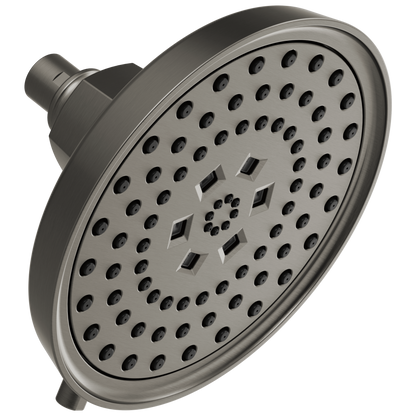 Invari H2Okinetic Round Multi-Function Showerhead - Brilliance® Luxe Steel®