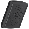 Essential Shower Series H2Okinetic Square Multi-Function Shower Head - 1.75 GPM - Matte Black