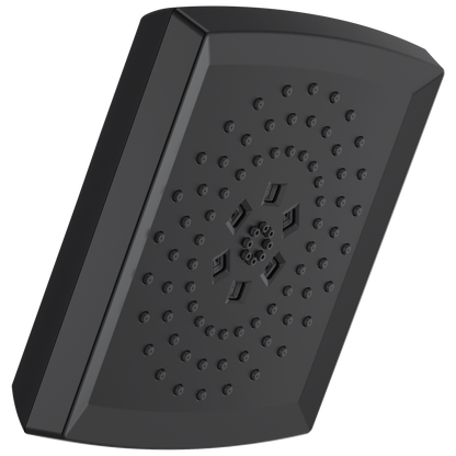 Essential Shower Series H2Okinetic Square Multi-Function Shower Head - 1.75 GPM - Matte Black