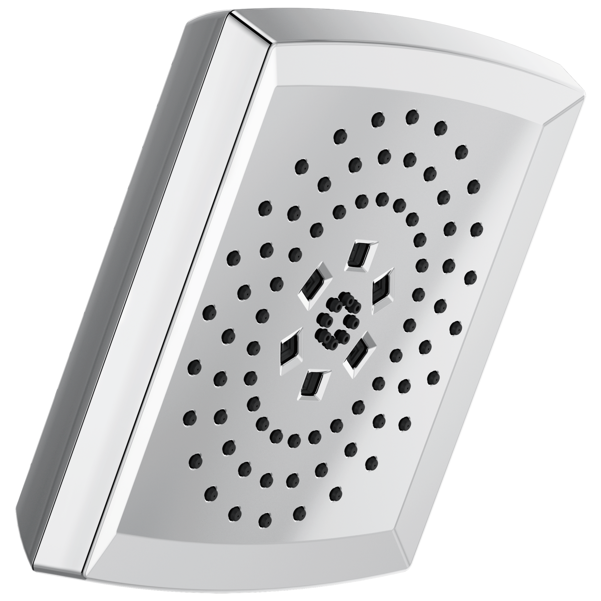 Essential Shower Series H2Okinetic Square Multi-Function Shower Head - 1.75 GPM - Polished Chrome