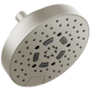Essential Shower Series 7" Linear Round H2Okinetic Multi-Function Wall Mount Shower Head - 1.75 GPM - Brilliance® Luxe Nickel®