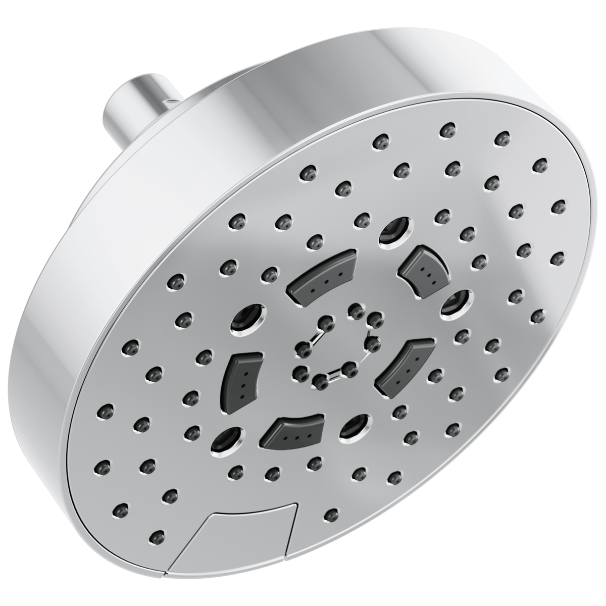 Essential Shower Series 7" Linear Round H2Okinetic Multi-Function Wall Mount Shower Head - 1.75 GPM - Polished Chrome