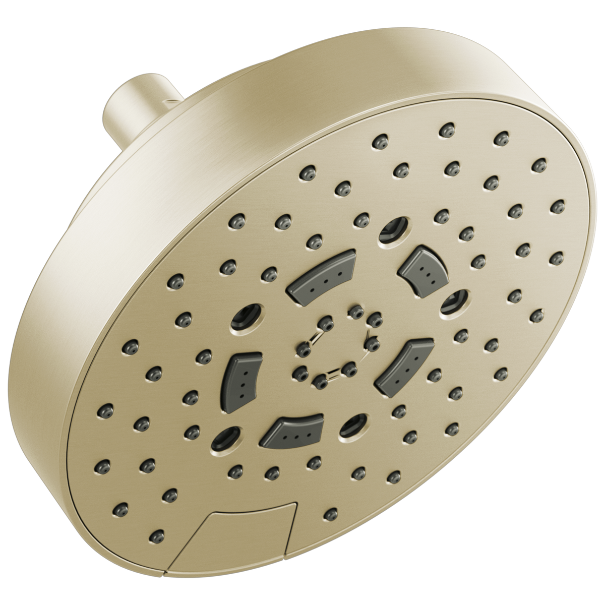 Essential Shower Series 7" Linear Round H2Okinetic Multi-Function Wall Mount Shower Head - 1.75 GPM - Brilliance® Polished Nickel