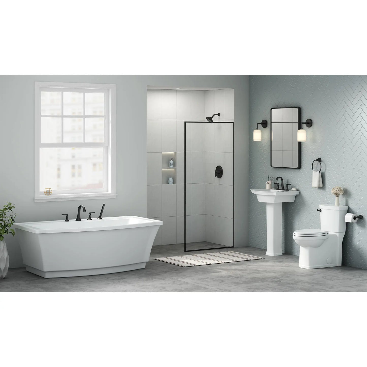 American Standard Estate® Skirted Two-Piece 1.28 gpf/4.8 Lpf Chair Height Elongated Toilet With Seat