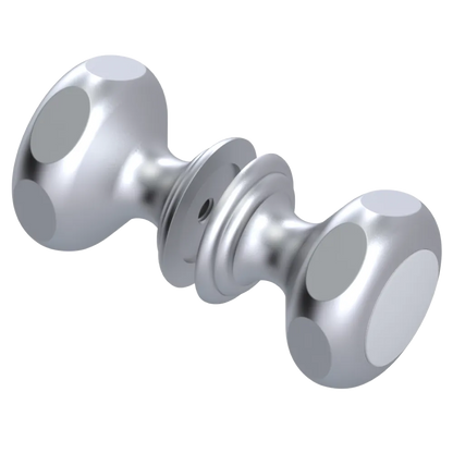 Rubinet Shower Door Knob (set) Satin Chrome