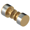 Rubinet Shower Door Knob (set) Satin Gold