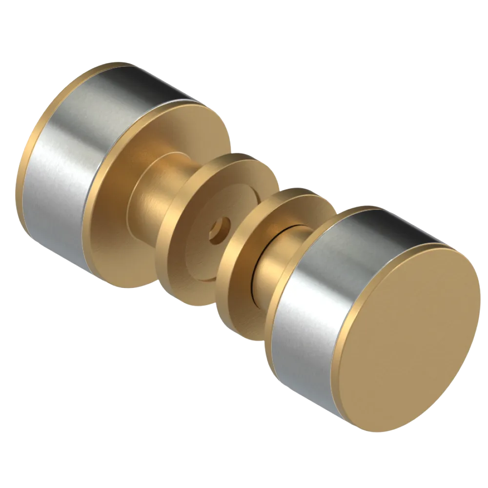 Rubinet Shower Door Knob (set) Satin Gold