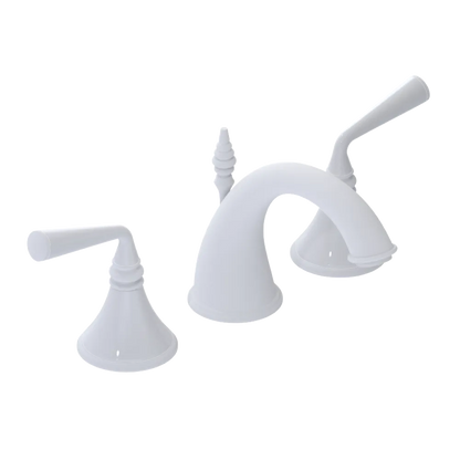 Rubinet Widespread Lav. Set. (less drain) Matt White