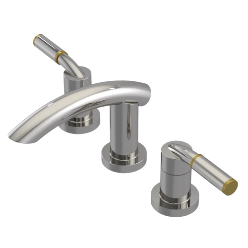 Rubinet Widespread Lav. Set. (less drain) Polished Nickel