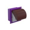 Rubinet RECESSED TOILET PAPER HOLDER Purple Haze