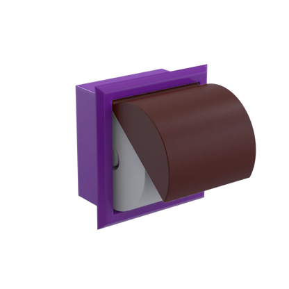 Rubinet RECESSED TOILET PAPER HOLDER Purple Haze