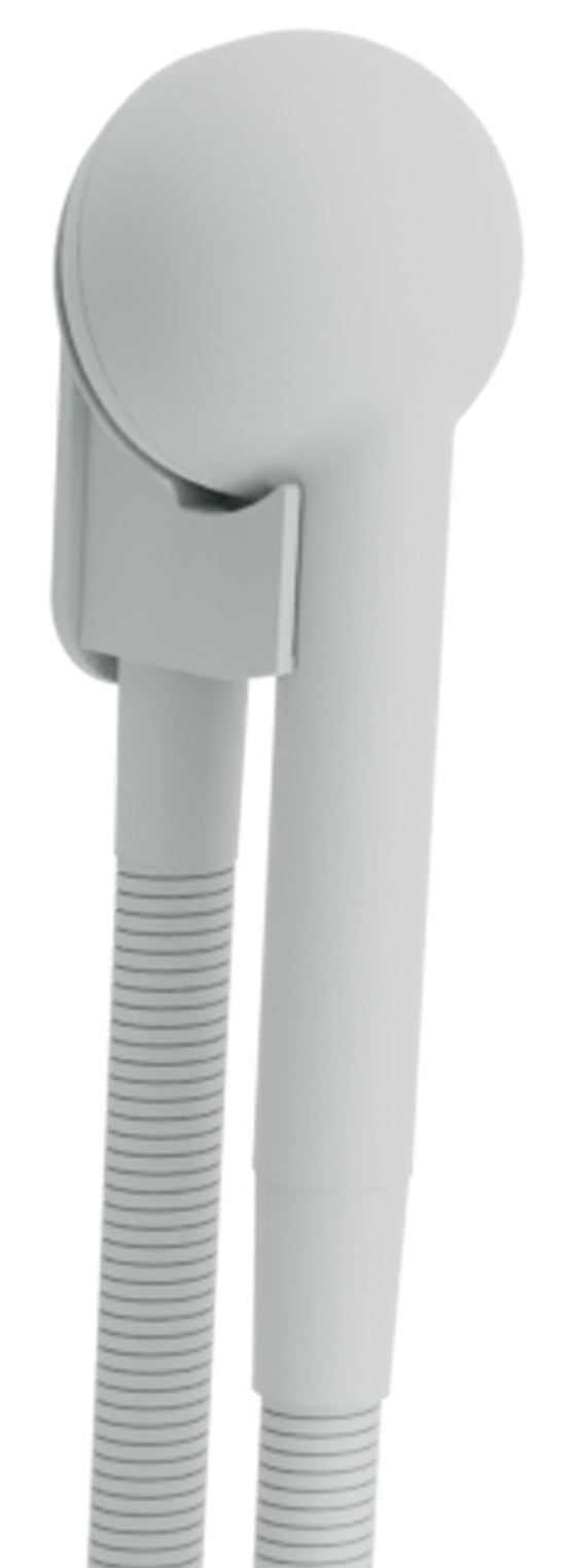 Baril Hand shower on wall-mounted holder with supply elbow