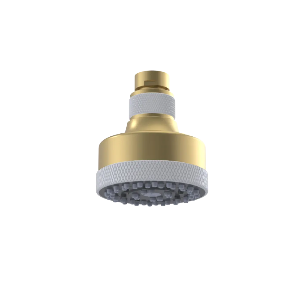 Rubinet 3 FUNCTION SHOWER HEAD Satin Brass