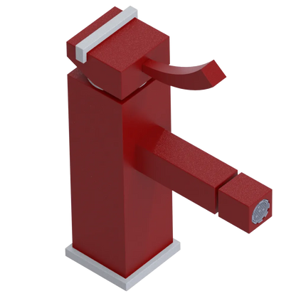 Rubinet Single Control Bidet Fitting (less drain) Maroon