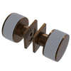 Rubinet Shower Door Knob (set) Tuscan Brass