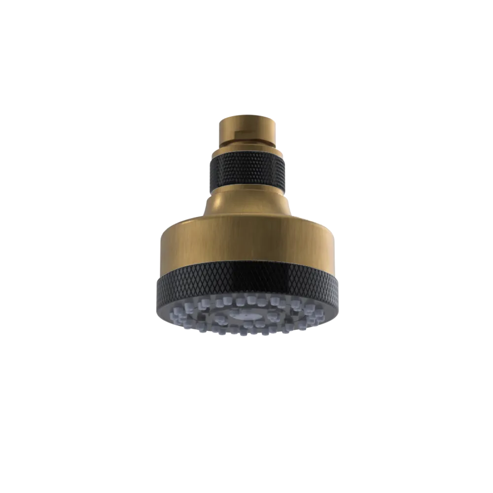 Rubinet 3 FUNCTION SHOWER HEAD Antique Brass Matt