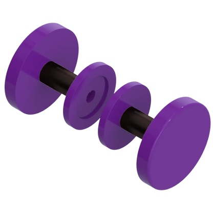 Rubinet Shower Door Knob (set) Purple Haze