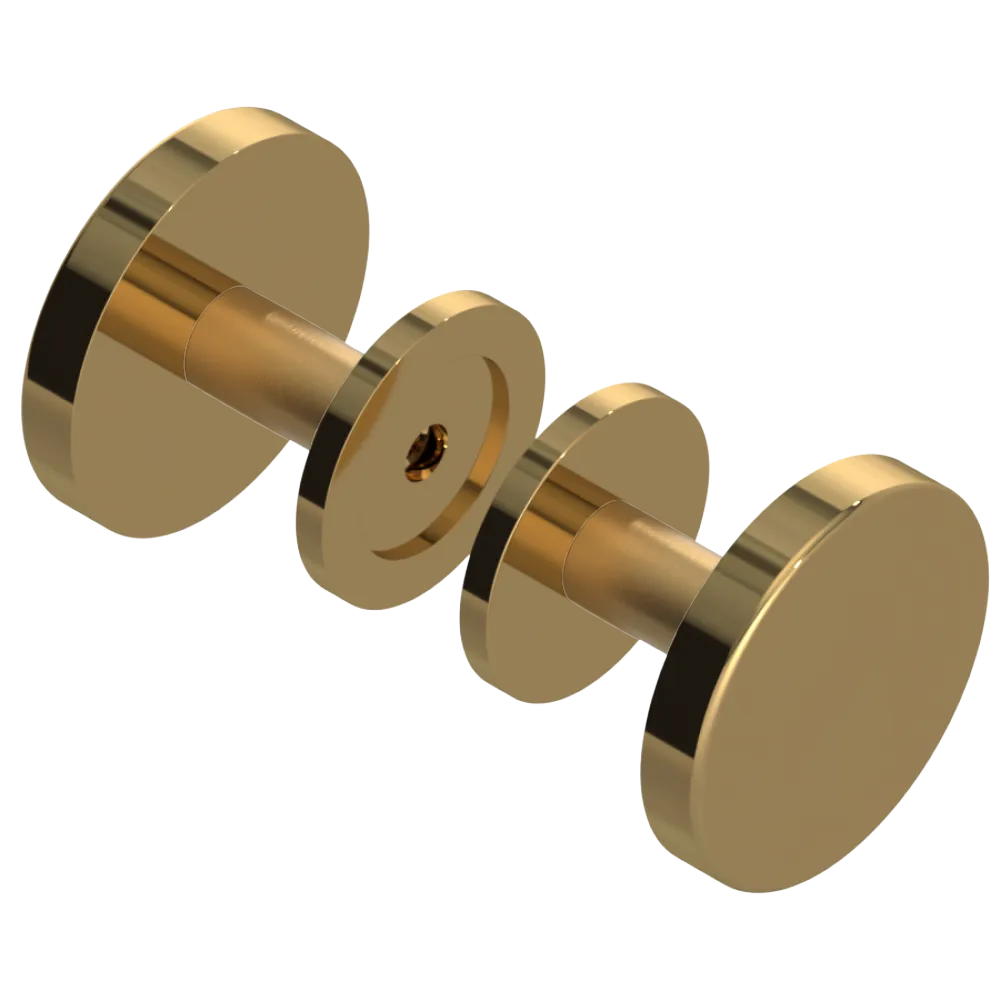 Rubinet Shower Door Knob (set) Gold
