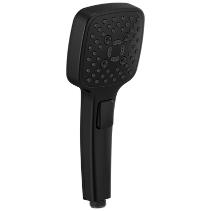 Essential Shower Series Linear Square Multi-Function Hand Shower - Matte Black