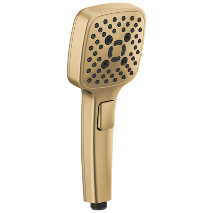 Essential Shower Series Linear Square Multi-Function Hand Shower - Brilliance® Luxe Gold®