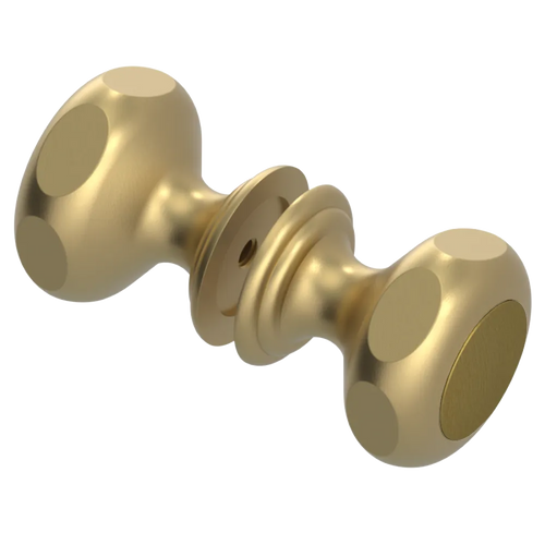 Rubinet Shower Door Knob (set) Satin Brass