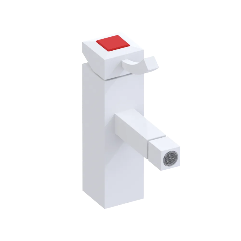 Rubinet Single Control Bidet Fitting (less drain) Matt White