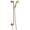 Rook Slide Bar Handshower With H2OKinetic Technology - Brilliance® Luxe Gold®