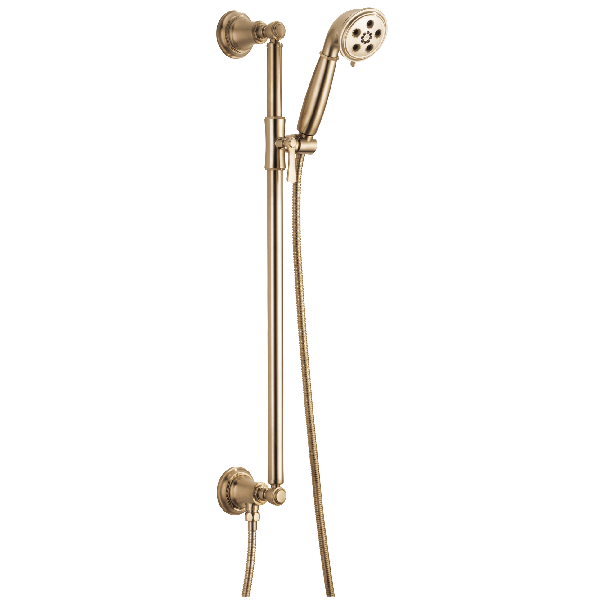 Rook Slide Bar Handshower With H2OKinetic Technology - Brilliance® Luxe Gold®