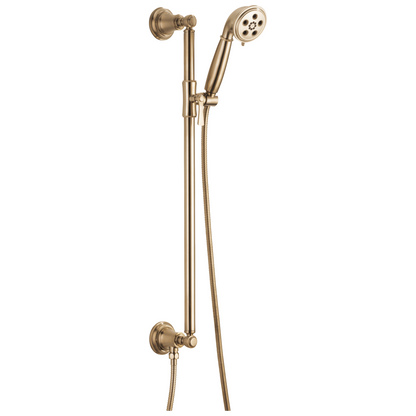 Rook Slide Bar Handshower With H2OKinetic Technology - Brilliance® Luxe Gold®