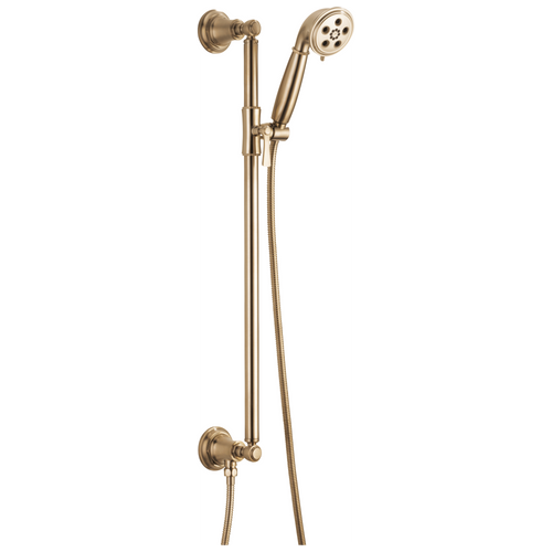 Rook Slide Bar Handshower With H2OKinetic Technology - Brilliance® Luxe Gold®