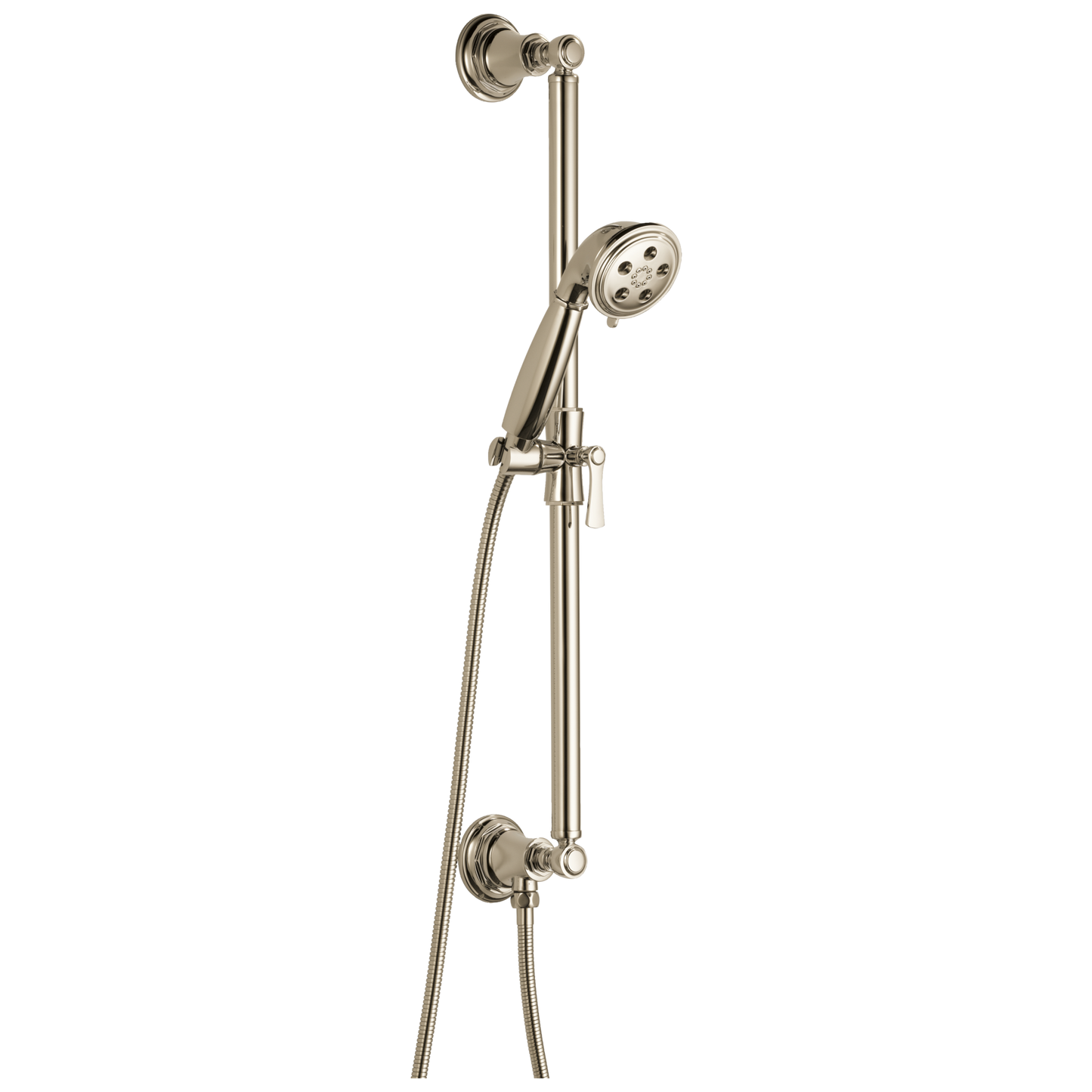 Rook Slide Bar Handshower With H2OKinetic Technology - Brilliance® Polished Nickel