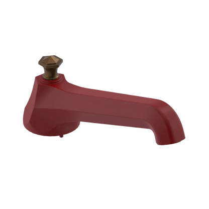 Rubinet Tub Filler Spout Deck Mount Maroon