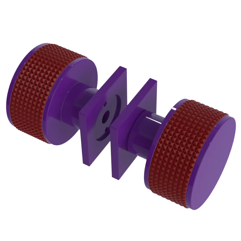 Rubinet Shower Door Knob (set) Purple Haze