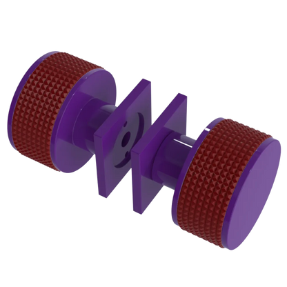 Rubinet Shower Door Knob (set) Purple Haze
