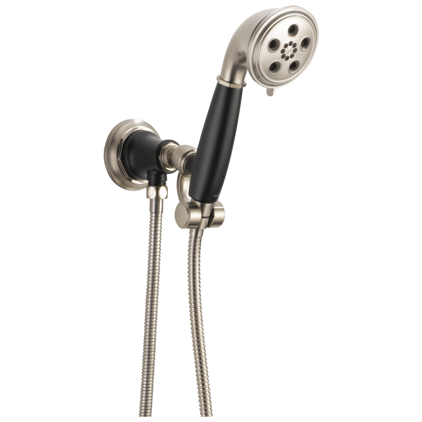 Rook WALL MOUNT HANDSHOWER WITH H2OKINETIC TECHNOLOGY - Matte Black / Brilliance® Luxe Nickel®