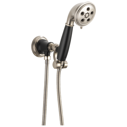 Rook WALL MOUNT HANDSHOWER WITH H2OKINETIC TECHNOLOGY - Matte Black / Brilliance® Luxe Nickel®