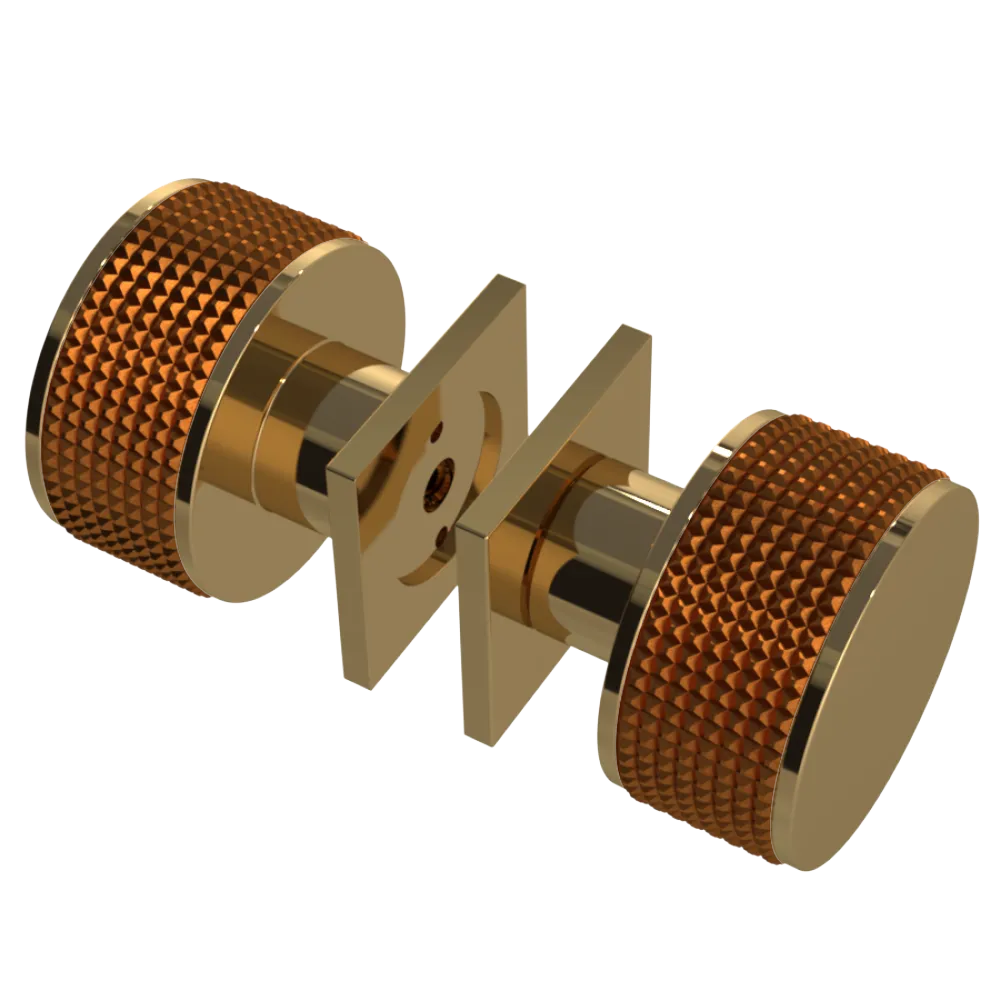 Rubinet Shower Door Knob (set) Gold