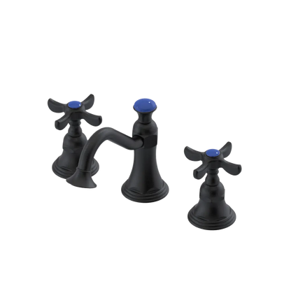 Rubinet Widespread Lav. Set. (less drain) Matt Black