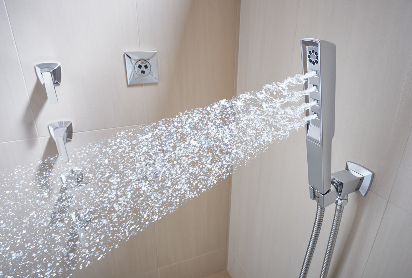 Vettis H2Okinetic Multi-Function Wall Mount Handshower lifestyle