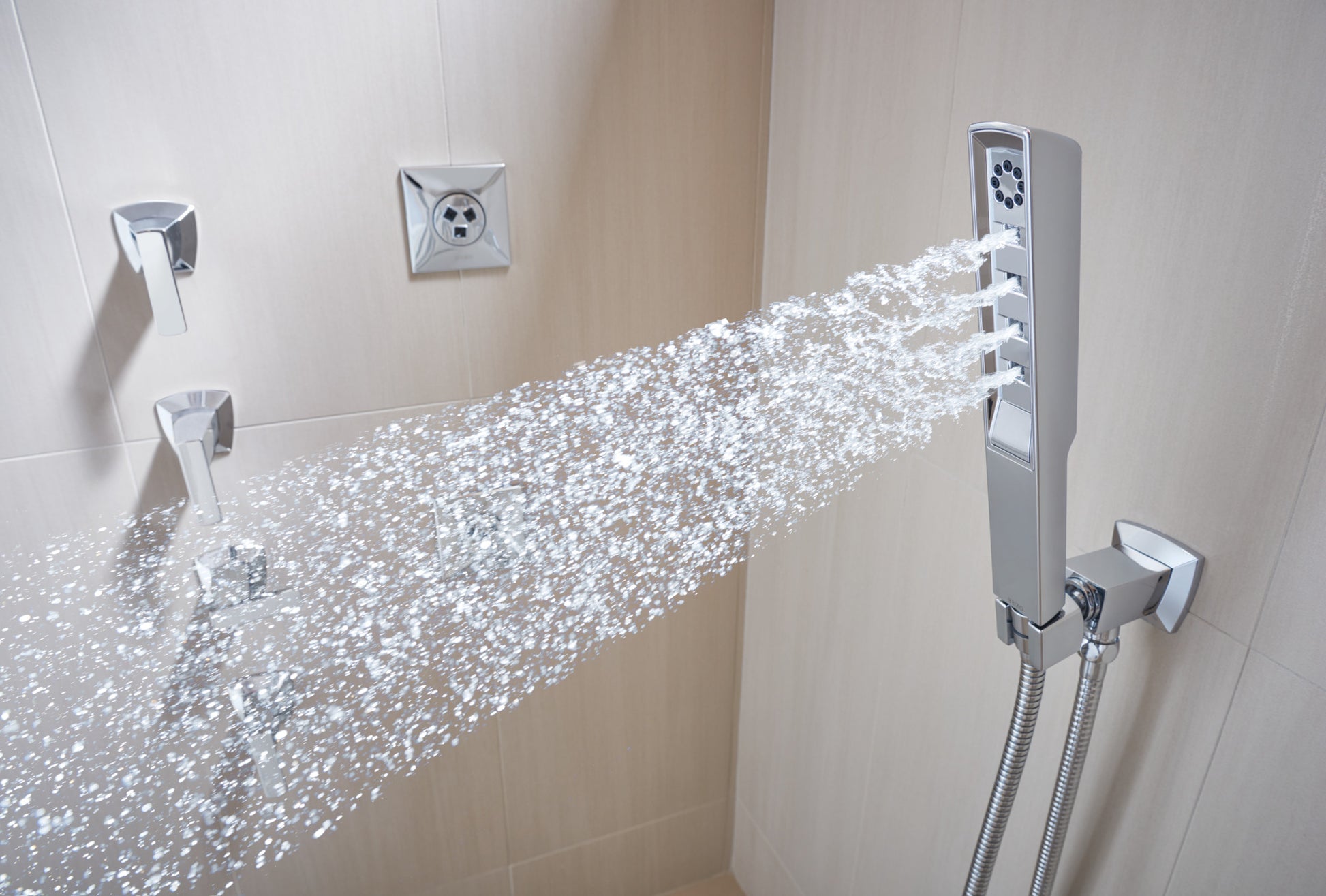 Vettis H2Okinetic Multi-Function Wall Mount Handshower lifestyle