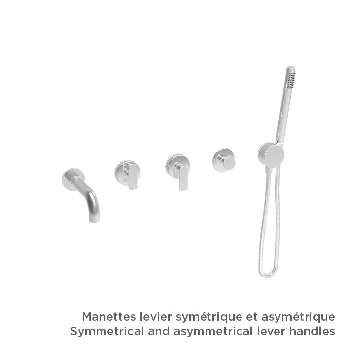 Baril Complete thermostatic shower kit without handle