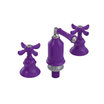 Rubinet Bidet Fitting with Spray, Diverter, and Vacum Breaker (Less Drain) Purple Haze