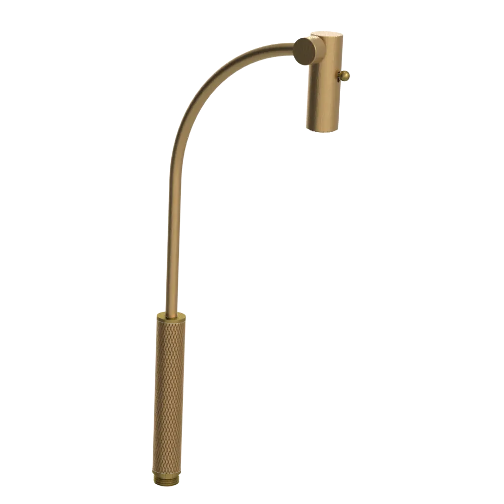 Rubinet Hand Held Shower Bidet Only Satin Gold