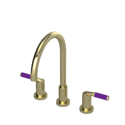 Rubinet Widespread Kitchen Set Gold